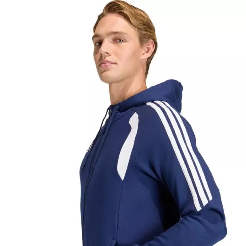 adidas Tiro 26 League felpa con cappuccio e zip integrale uomo, Navy Blue L