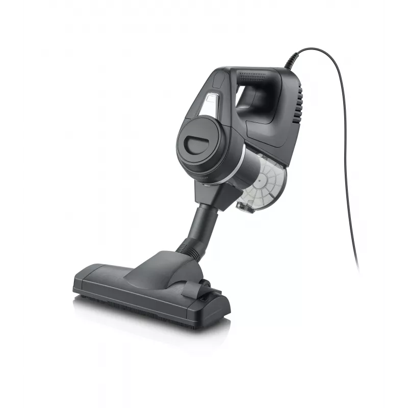 Severin CY 007080 aspirabriciole senza sacchetto con filtro HEPA 13, tecnologia Multi-Cyclone, 750 W, nero/rosso
