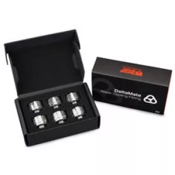Thermal Grizzly DeltaMate raccordo a compressione, ottone - nichel lucido, ST16, confezione da 6