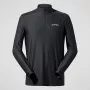 Berghaus 24/7 Tech Tee LS HZ Jet Black uomo maglia a maniche lunghe con mezzo zip