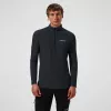 Berghaus 24/7 Tech Tee LS HZ Jet Black uomo maglia a maniche lunghe con mezzo zip