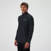 Berghaus 24/7 Tech Tee LS HZ Jet Black uomo maglia a maniche lunghe con mezzo zip