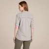 Camicia da viaggio donna Craghoppers NosiLife Adventure LS Shirt III - Soft Mushroom