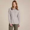 Camicia da viaggio donna Craghoppers NosiLife Adventure LS Shirt III - Soft Mushroom