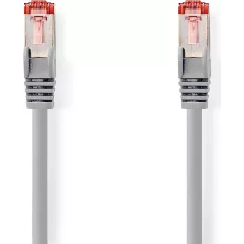 Nedis Cavo di rete CAT6 S/FTP connettore maschio RJ45 a connettore maschio RJ45 20m rotondo LSZH grigio
