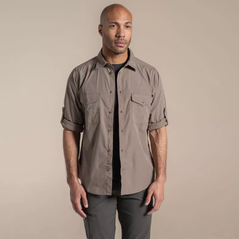Craghoppers Kiwi II camicia a maniche lunghe uomo Pebble XL