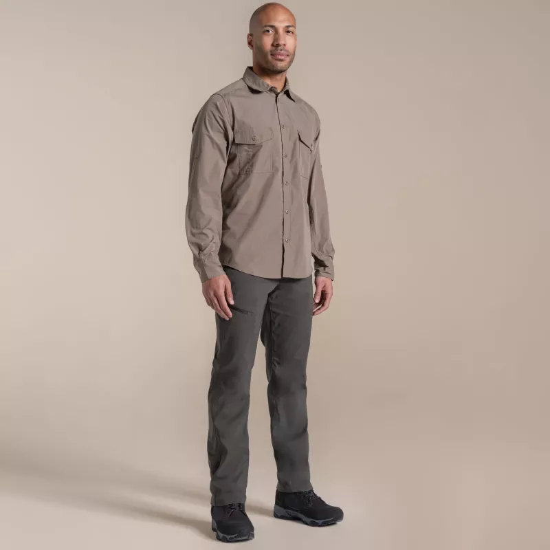 Craghoppers Kiwi II camicia a maniche lunghe uomo Pebble XL