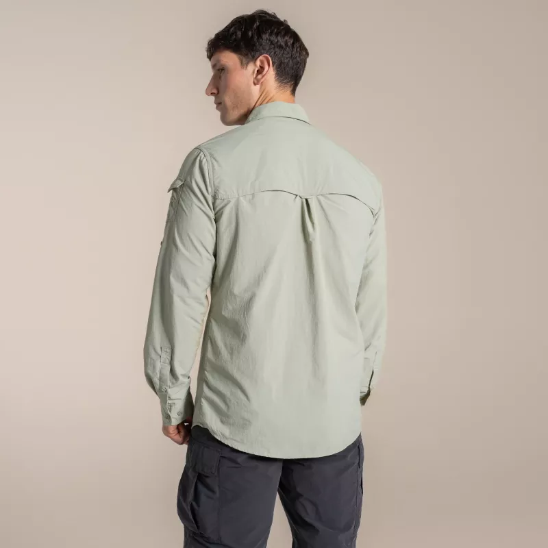 Craghoppers NosiLife Adventure LS Shirt III - camicia da viaggio uomo, Bay Leaf, Medium