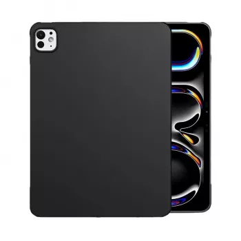 MRDISC custodia posteriore per Apple iPad Pro M4 nero TPU - custodia sottile ammortizzante con bordi rialzati, superficie opaca antigraffio, aperture precise (MG-BCIPTABPROM4SW)