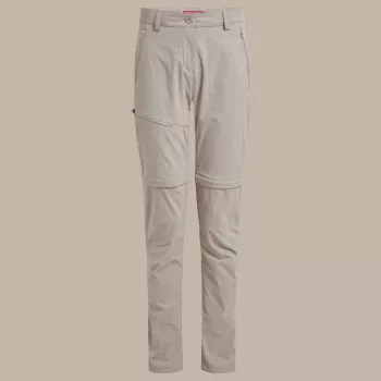 Craghoppers NosiLife Pro Convertible Hose III donna pantaloni da trekking Soft Mushroom XS