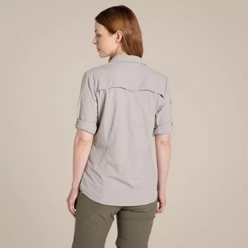 Craghoppers NosiLife Adventure LS Shirt III donna camicia da viaggio - Soft Mushroom, XS