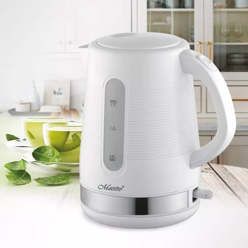 Maestro MR-035-WHITE bollitore 1,7L 2200W bianco plastica