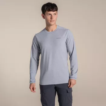 Craghoppers NosiLife Abel camicia a maniche lunghe - Soft Grey Marl, taglia L