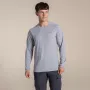 Craghoppers NosiLife Abel camicia a maniche lunghe - Soft Grey Marl, taglia L