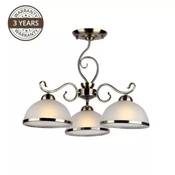 Estera MX90746C/3 lampada da soffitto 3 luci E27, cromo