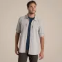 Craghoppers NosiLife Pro camicia manica lunga V - camicia da viaggio uomo, pergamena, taglia L