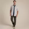 Craghoppers NosiLife Pro camicia manica lunga V - camicia da viaggio uomo, pergamena, taglia L