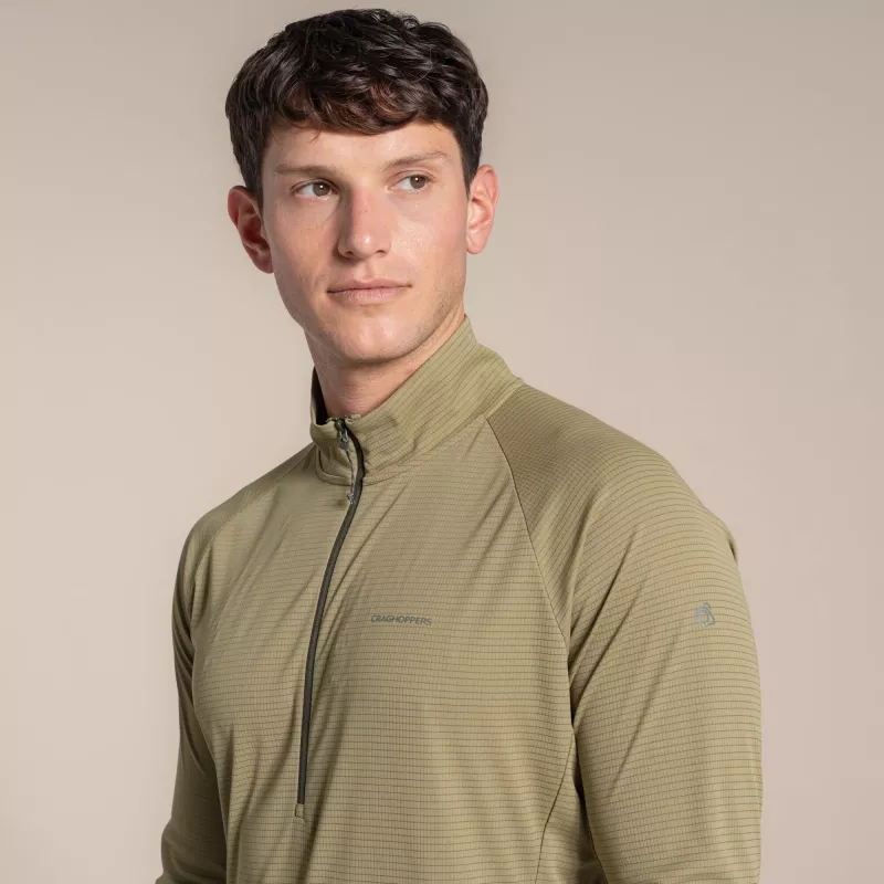 Craghoppers NosiLife SolarShield+ top con mezzo zip - Cardamon, L