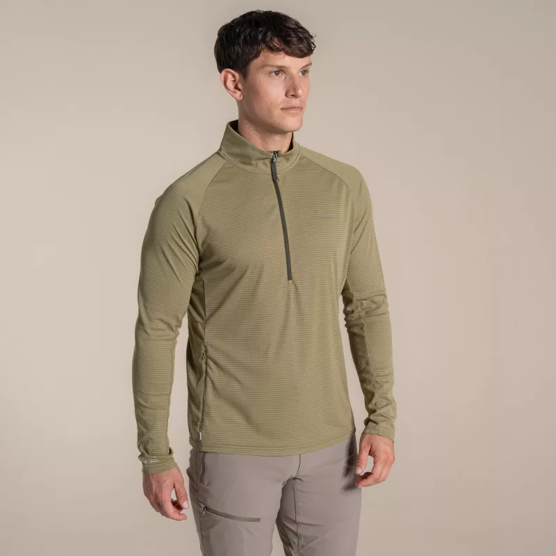 Craghoppers NosiLife SolarShield+ top con mezzo zip - Cardamon, L