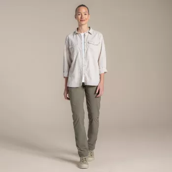 Craghoppers NosiLife Loukkos camicia manica lunga donna madreperla taglia S