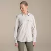 Craghoppers NosiLife Loukkos camicia manica lunga donna madreperla taglia S