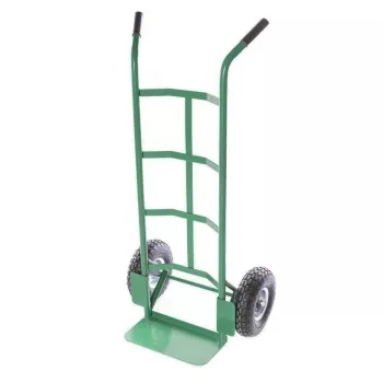 Carrello portapacchi HT008 150 kg carrello pieghevole in acciaio con ruote in gomma piena nero/rosso