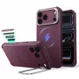 Custodia ESR Cyber Tough Kickstand MagSafe per iPhone 17 Pro Max / 18 Pro Max – bordeaux scuro