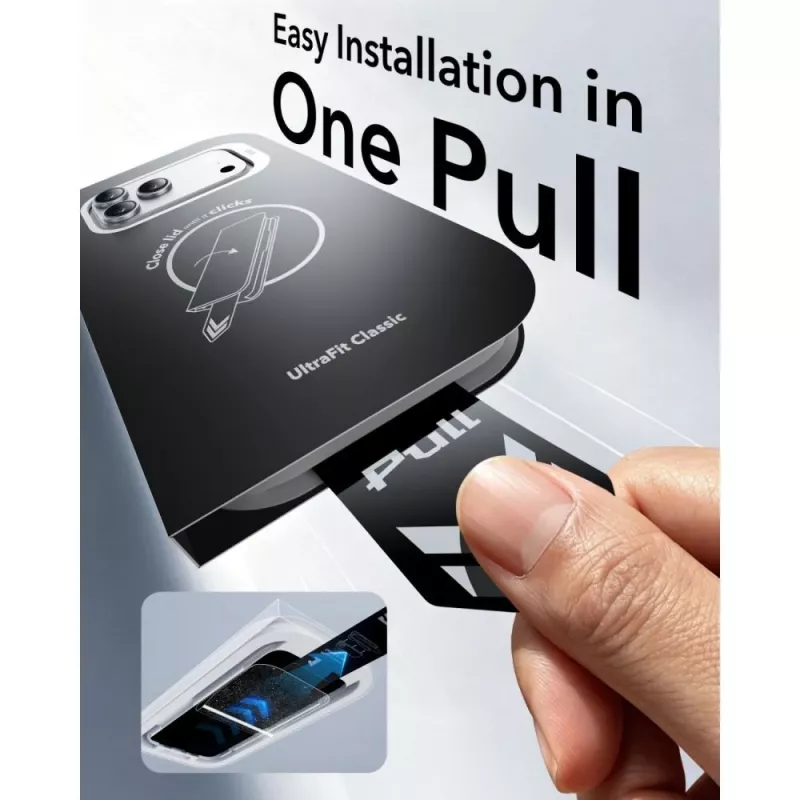 ESR UltraFit Classic protezione display vetro temperato confezione da 2 per iPhone 17 Pro Max / 18 Pro Max - nero