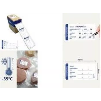 Avery etichette per congelatore, 65 x 35 mm, bianco, angoli arrotondati, adesivo permanente, scrivibili, 450 etichette (ETICOLD.DE)