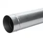 Tubo per camino con diametro 160 mm, 1 m, acciaio nero, parete singola, alta temperatura