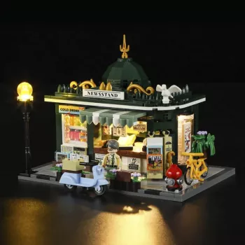 LUMIBRICKS F9023 espositore portariviste autoportante in acciaio, nero verniciato a polvere, scomparto singolo