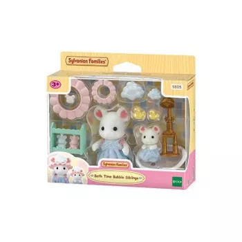 Sylvanian Families Marshmallow Mouse set da gioco per l'ora del bagno