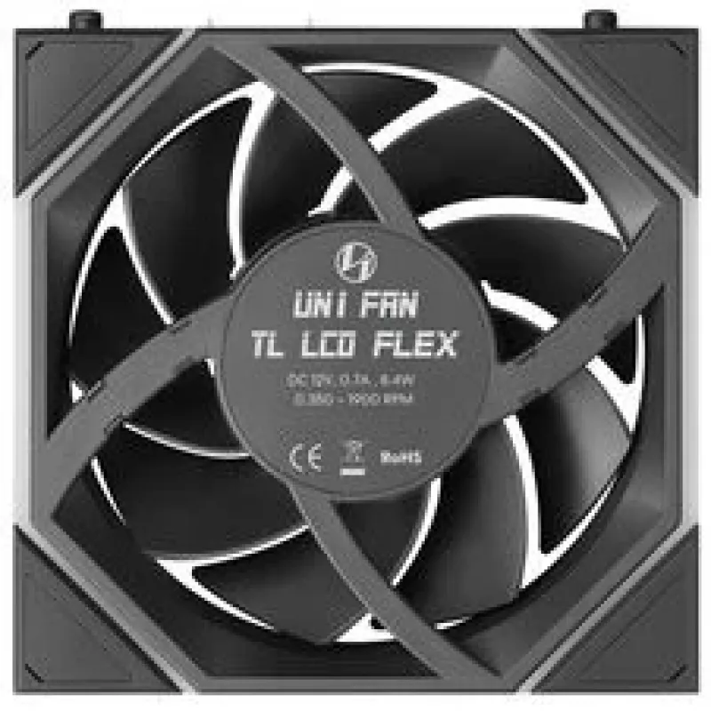 Lian Li UNI FAN TL120 LCD FLEX Wireless ARGB ventola 120mm - nero