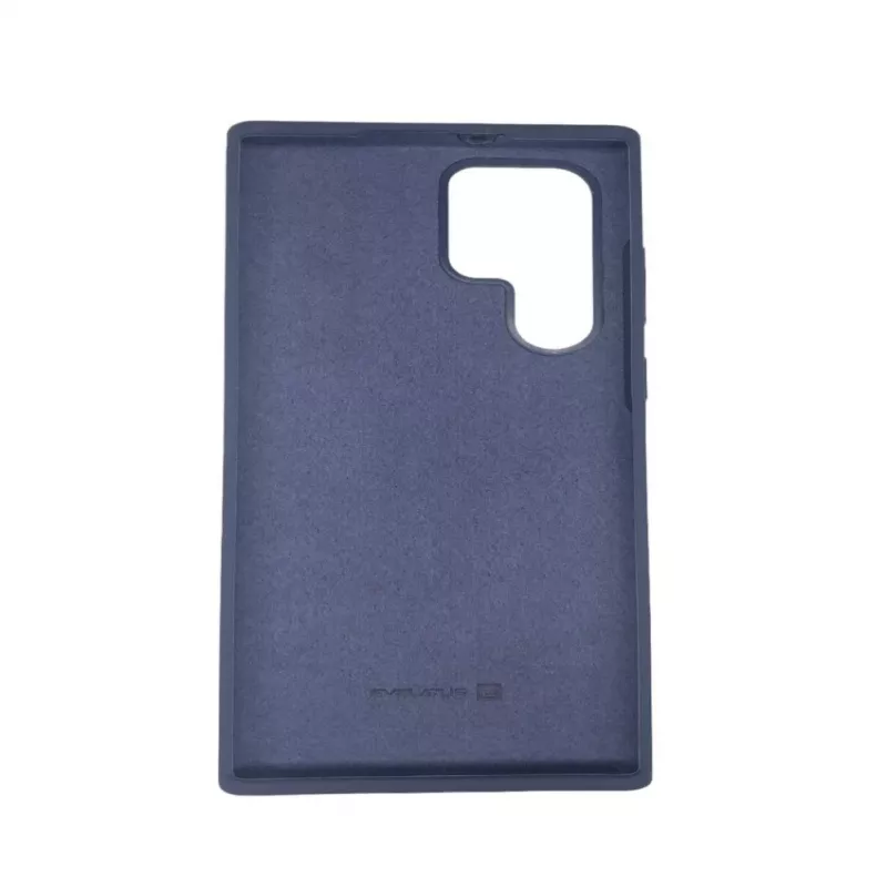Evelatus Samsung Galaxy S22 Ultra custodia in silicone Premium Soft Touch blu navy