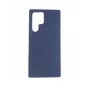 Evelatus Samsung Galaxy S22 Ultra custodia in silicone Premium Soft Touch blu navy