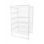 Cassettiera 89x45x55cm 5 livelli bianco