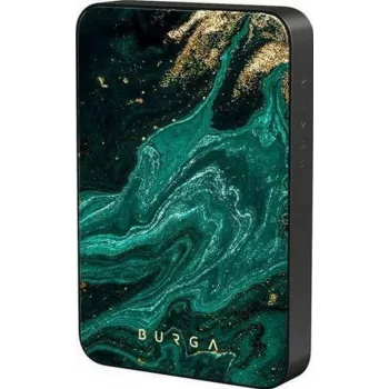 Burga power bank magnetica 5000 mAh Emerald Pool Gunmetal