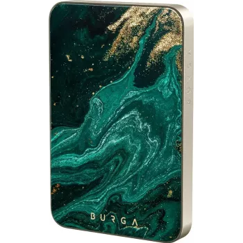 Burga power bank magnetica 5000 mAh Emerald Pool Gold