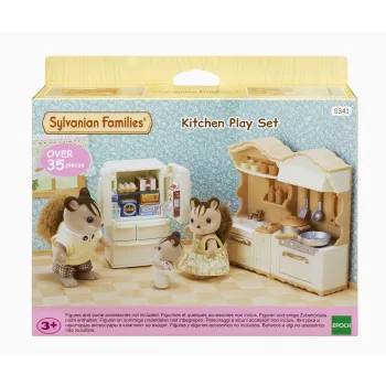 Sylvanian Families cucina con frigorifero della casetta di campagna - set mobili per casa delle bambole