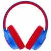 PowerLocus Bobo Kids cuffie wireless, LED, AUX, blu/rosso