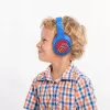 PowerLocus Bobo Kids cuffie wireless, LED, AUX, blu/rosso