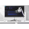 FIFINE T688W Microfono dinamico con braccio orientabile, USB/XLR, Bianco