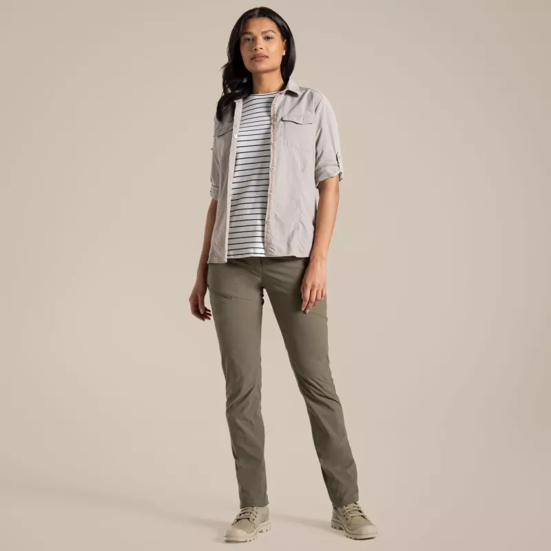 Craghoppers NosiLife Pro Trouser III Pantaloni da trekking donna - Wild Olive, taglia L