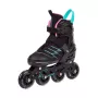 Meteor Buzzy pattini inline regolabili nero-rosa-menta EU 34-38