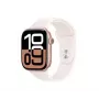 Apple Watch Series 10 GPS + Cellular 46mm cassa in alluminio con cinturino Sport oro rosa