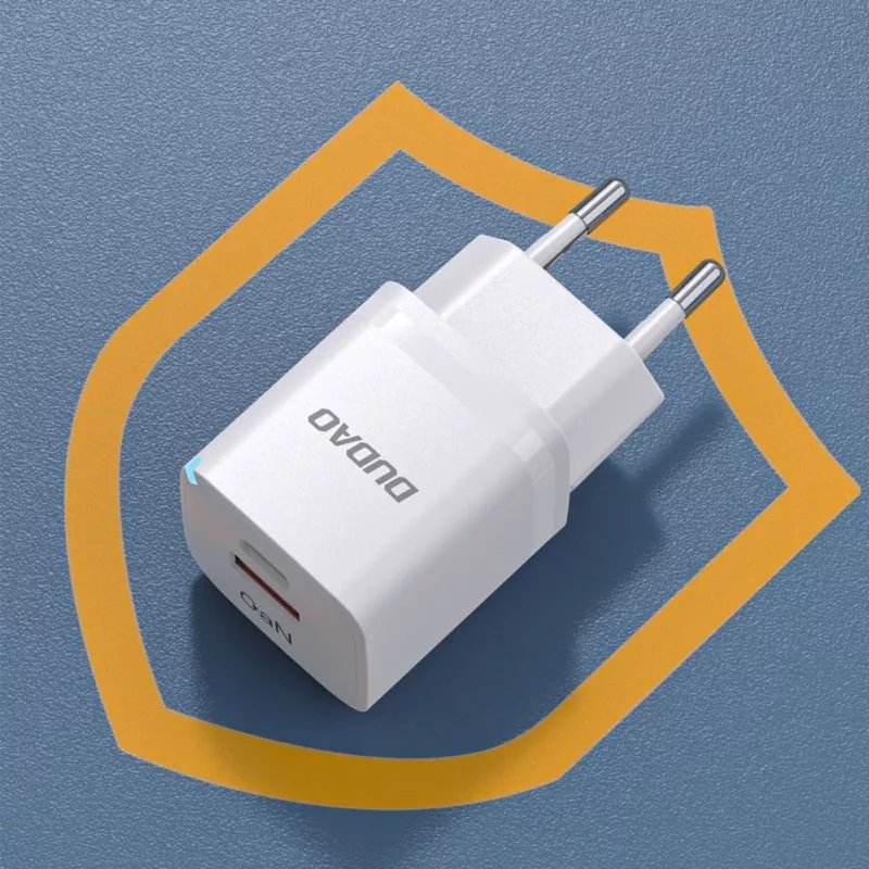 DUDAO A13Pro EU GaN 33W PPS caricabatterie da parete USB-C/USB - bianco