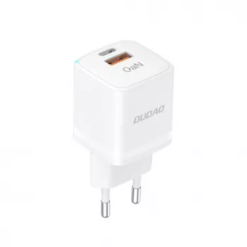DUDAO A13Pro EU GaN 33W PPS caricabatterie da parete USB-C/USB - bianco