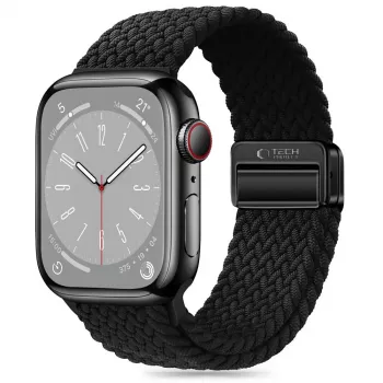 Tech-Protect Cinturino in nylon Magnetic Loop per Apple Watch 8/9/10/11/SE/Ultra (44/45/46/49 mm) nero