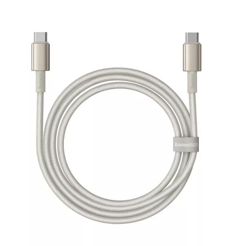 Baseus Cavo USB-C a USB-C Tungsten Gold 100W 1m oro