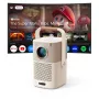 Yaber T2 Plus GTV Proiettore portatile 1080p 450 ANSI Google TV JBL Dolby Audio con batteria - beige